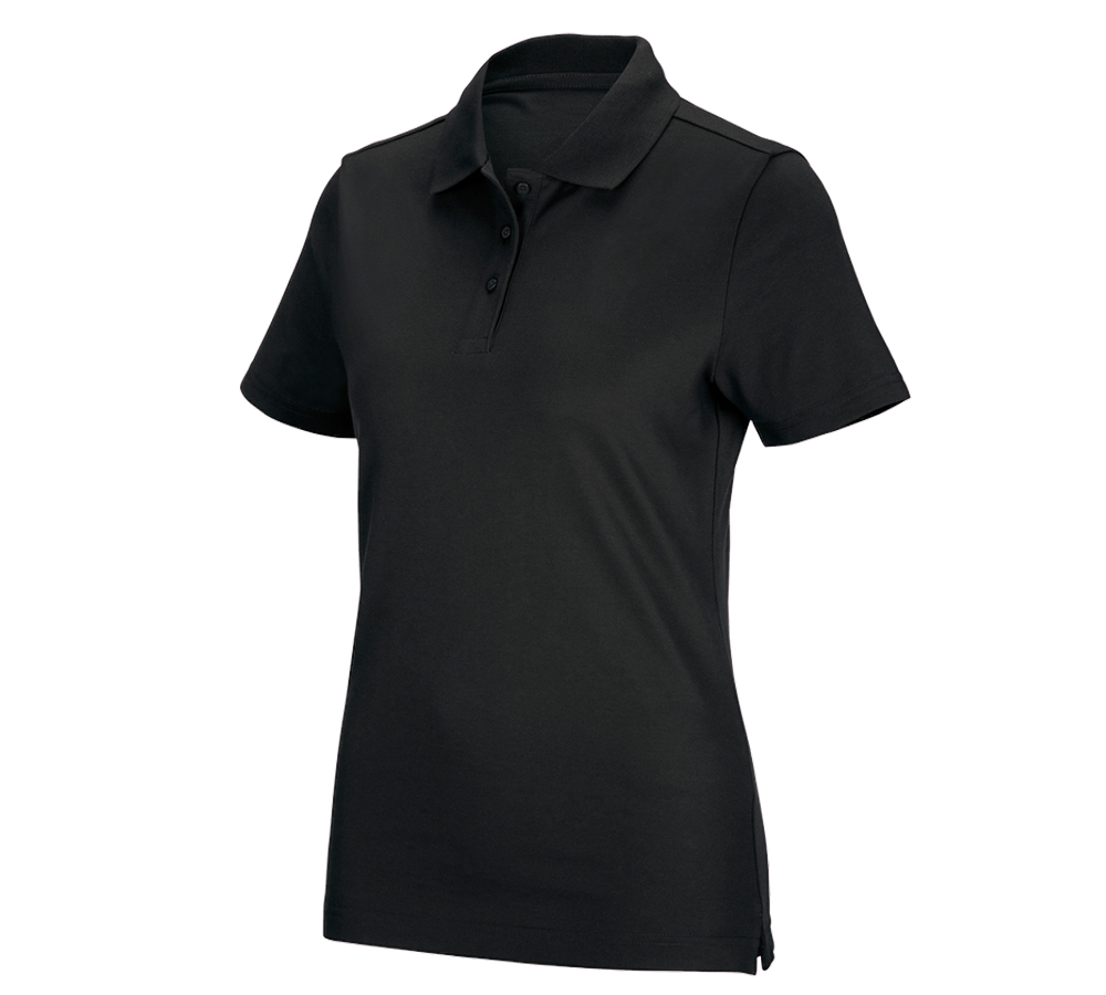 Gardening / Forestry / Farming: e.s. Functional polo shirt poly cotton, ladies' + black