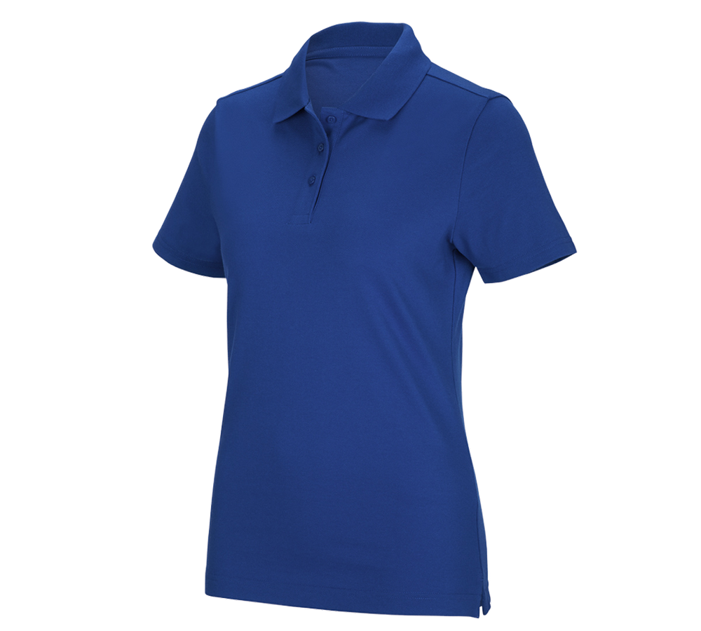 Gardening / Forestry / Farming: e.s. Functional polo shirt poly cotton, ladies' + royal