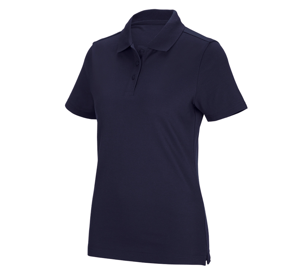 Gardening / Forestry / Farming: e.s. Functional polo shirt poly cotton, ladies' + navy