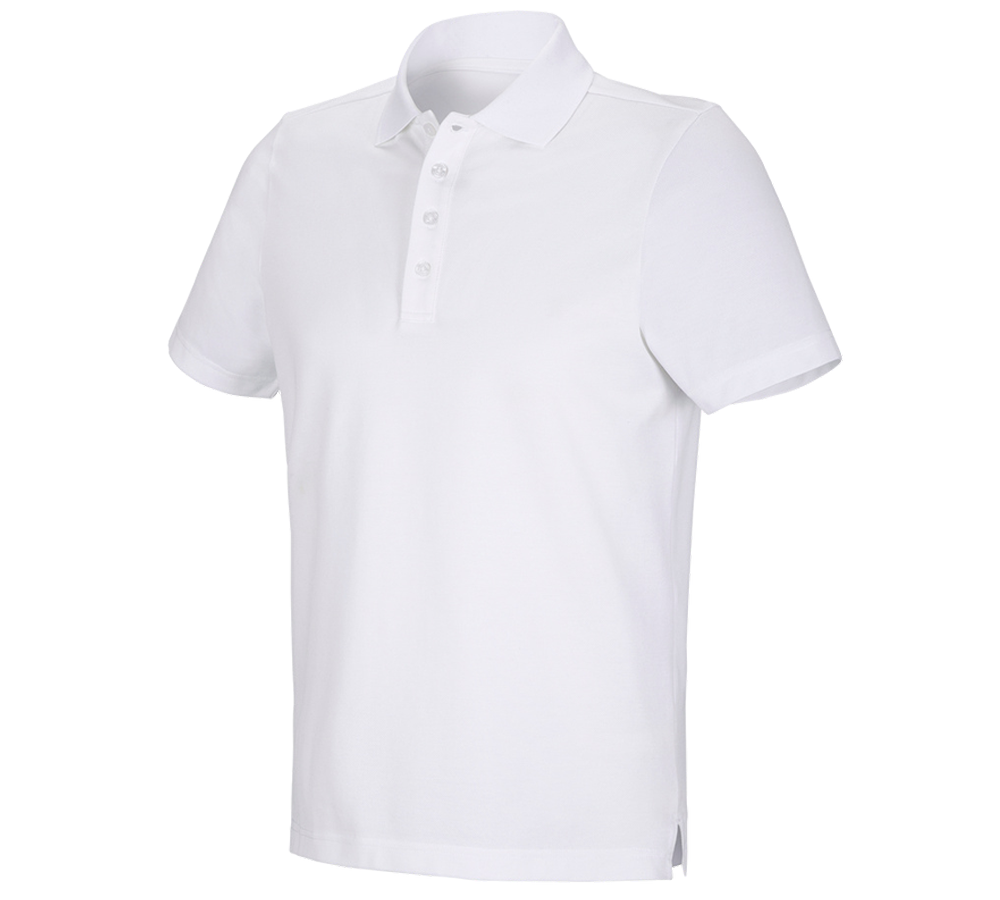 Plumbers / Installers: e.s. Functional polo shirt poly cotton + white