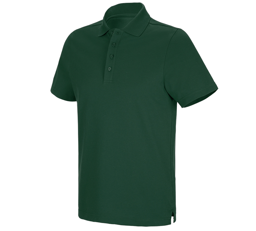 Plumbers / Installers: e.s. Functional polo shirt poly cotton + green