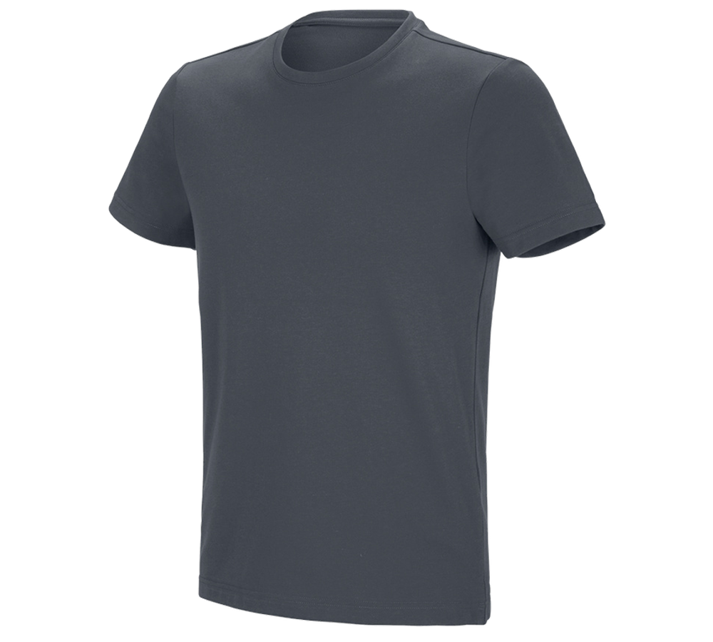 Överdelar: e.s. funktions-t-shirt poly cotton + antracit