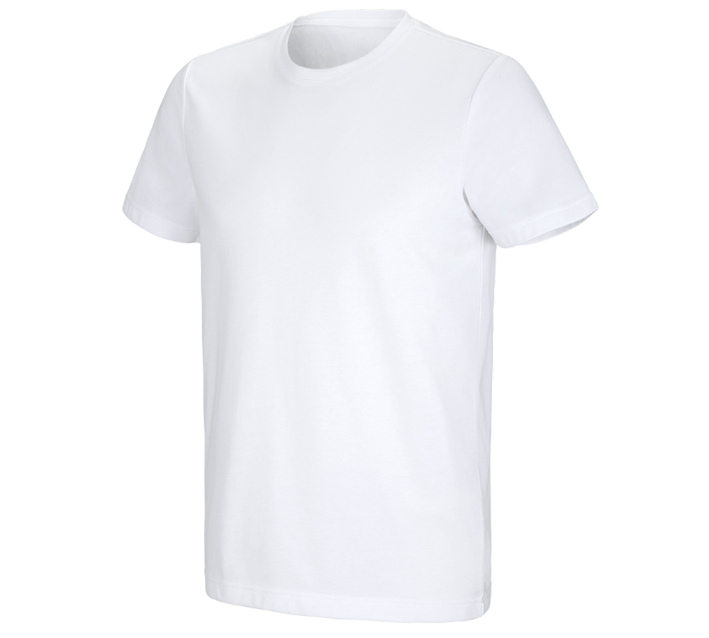 Överdelar: e.s. funktions-t-shirt poly cotton + vit