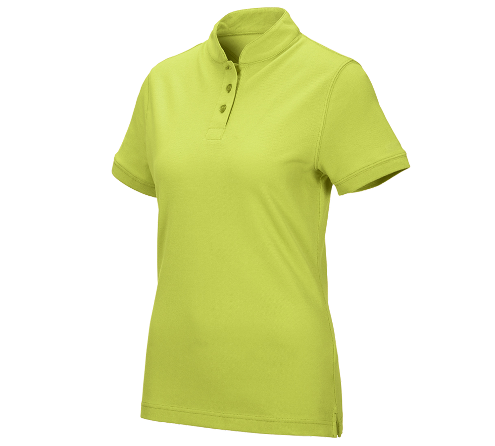 Plumbers / Installers: e.s. Polo shirt cotton Mandarin, ladies' + maygreen