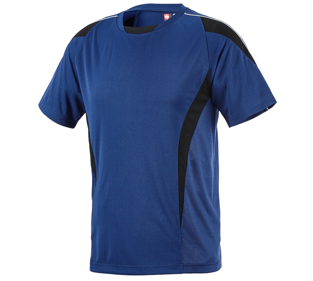 Överdelar: e.s. Funktions T-Shirt poly Silverfresh + kornblå/svart