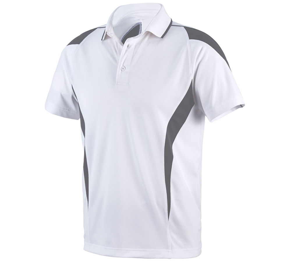 Plumbers / Installers: e.s. Functional polo-shirt poly Silverfresh + white/cement