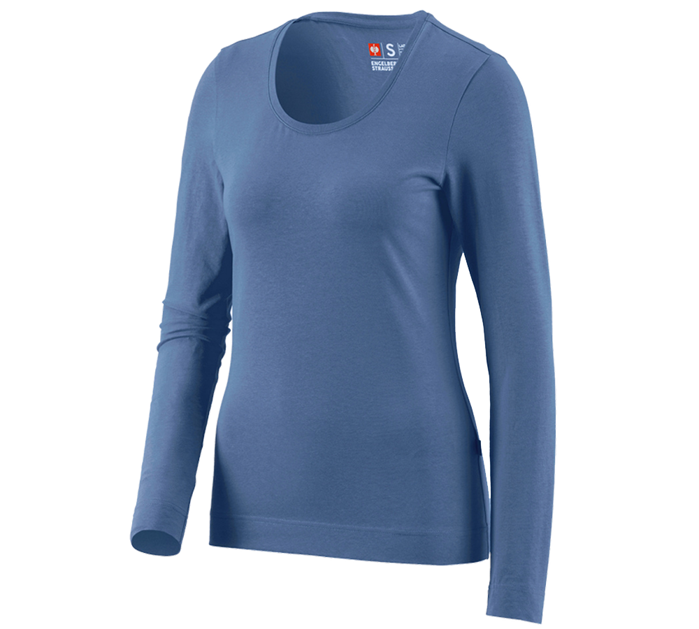 Gardening / Forestry / Farming: e.s. Long sleeve cotton stretch, ladies' + cobalt