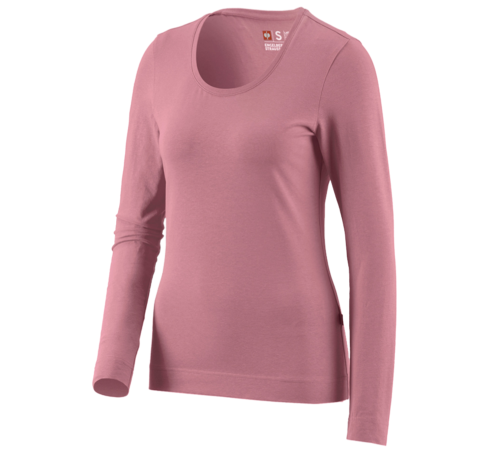 Gardening / Forestry / Farming: e.s. Long sleeve cotton stretch, ladies' + antiquepink