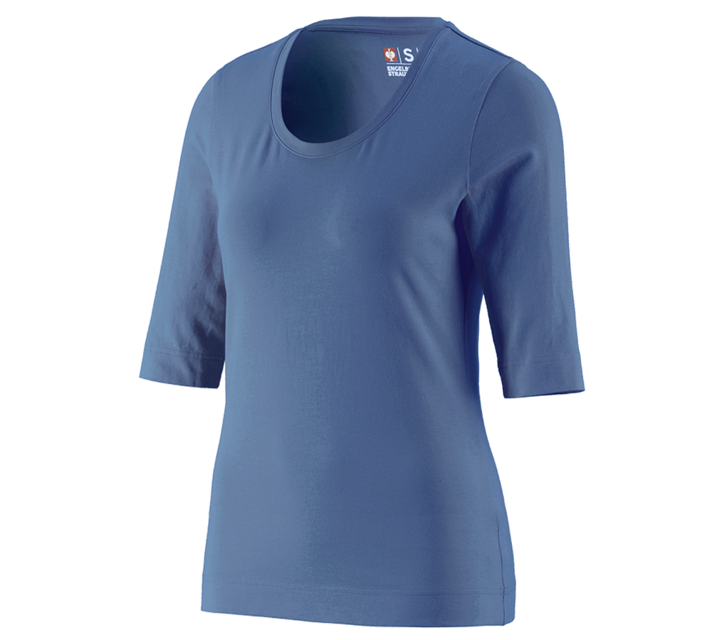 Plumbers / Installers: e.s. Shirt 3/4 sleeve cotton stretch, ladies' + cobalt