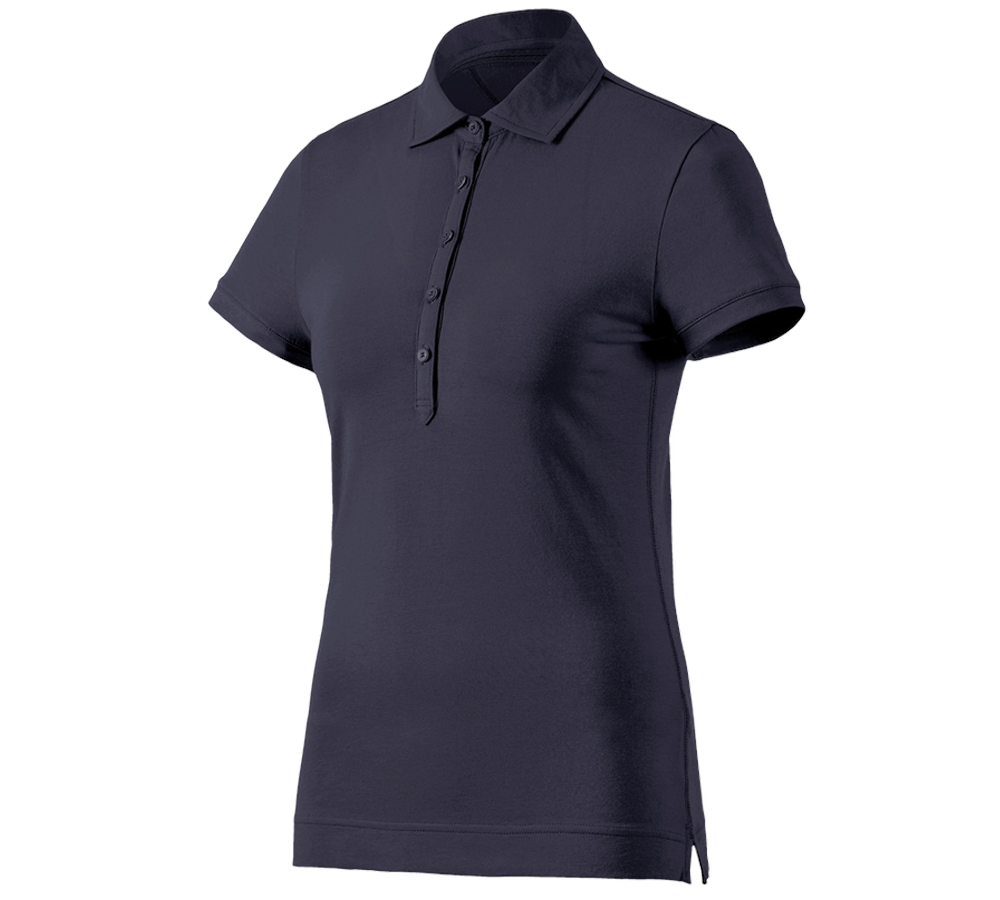 Plumbers / Installers: e.s. Polo shirt cotton stretch, ladies' + navy