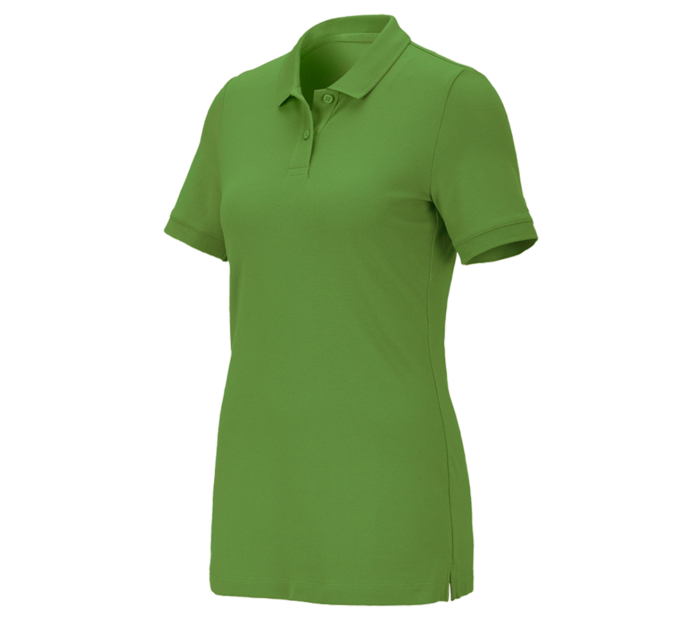 Plumbers / Installers: e.s. Pique-Polo cotton stretch, ladies' + seagreen