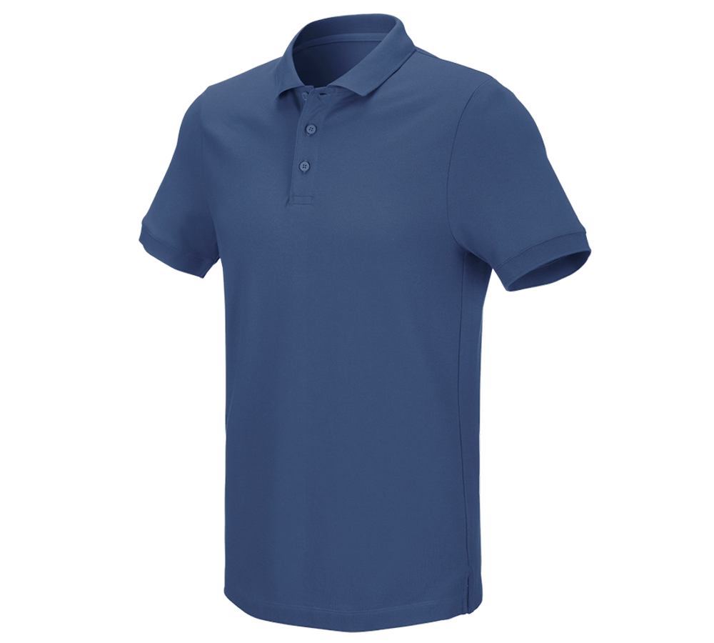 Shirts, Pullover & more: e.s. Pique-Polo cotton stretch + cobalt
