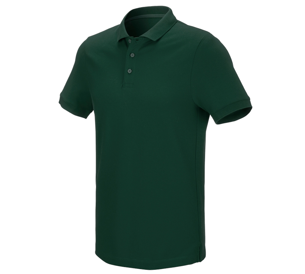 Plumbers / Installers: e.s. Pique-Polo cotton stretch + green