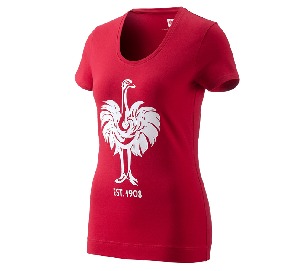Topics: e.s. T-shirt 1908, ladies' + fiery red/white