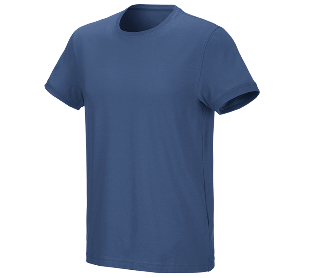 Överdelar: e.s. T-shirt cotton stretch + kobolt