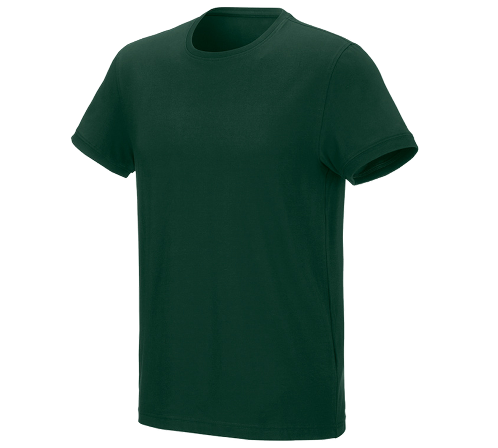 Överdelar: e.s. T-shirt cotton stretch + grön