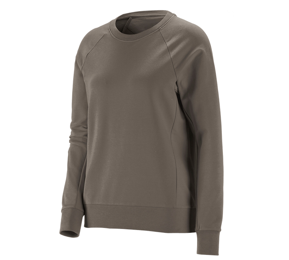Shirts, Pullover & more: e.s. Sweatshirt cotton stretch, ladies' + stone