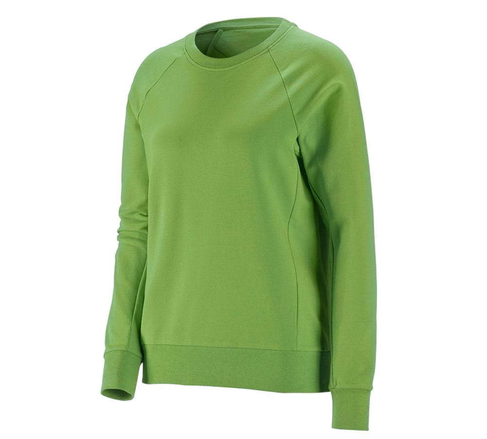 Skogsbruk / Trädgård: e.s. Sweatshirt cotton stretch, dam + sjögrön