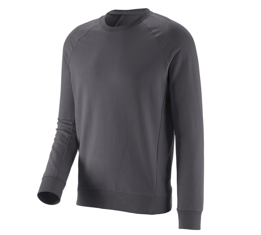 Shirts, Pullover & more: e.s. Sweatshirt cotton stretch + anthracite