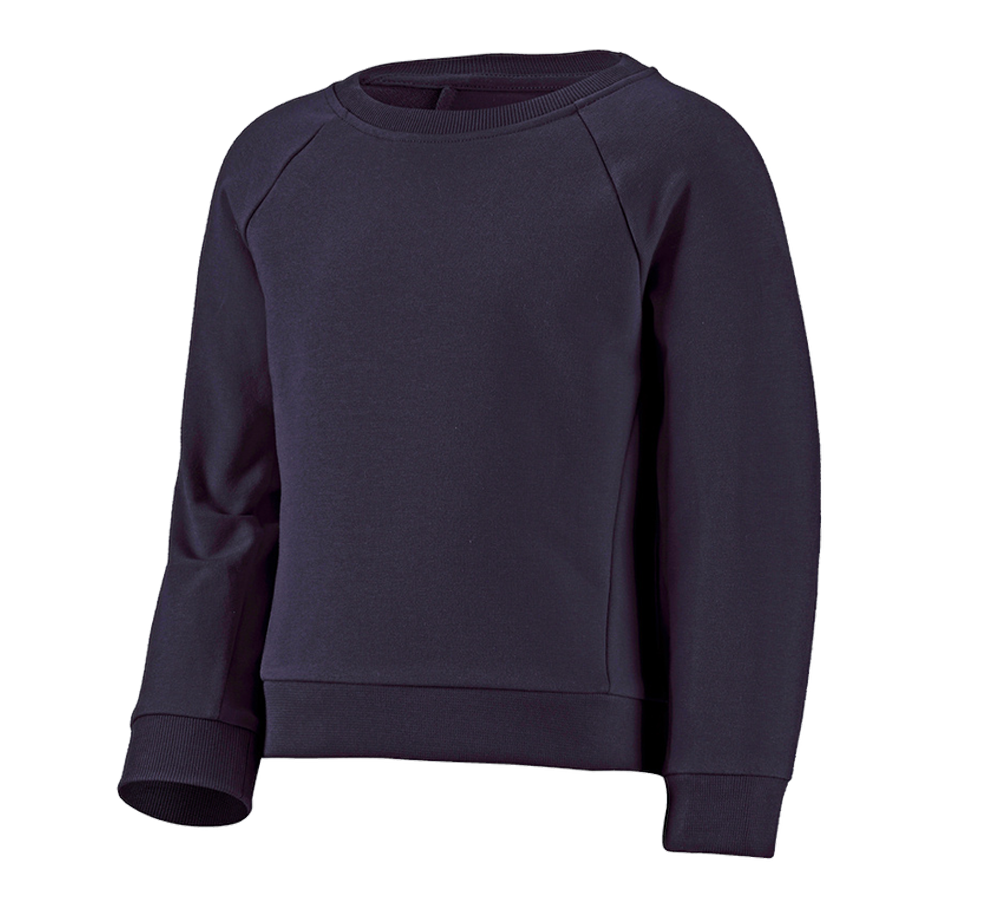 Överdelar: e.s. Sweatshirt cotton stretch, barn + mörkblå