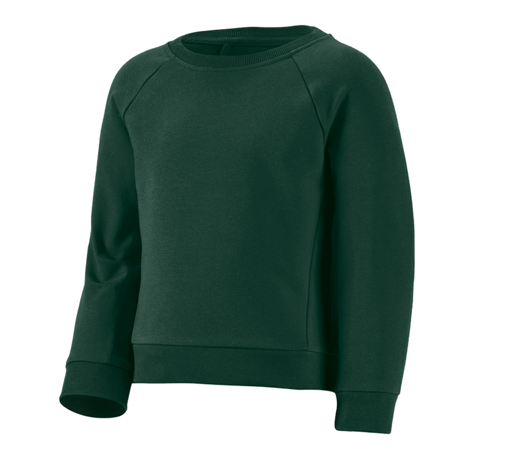 Teman: e.s. Sweatshirt cotton stretch, barn + grön