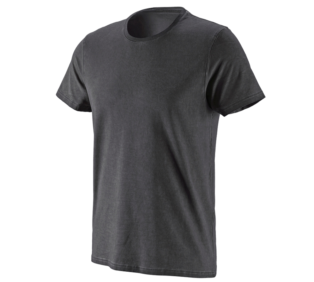 Överdelar: e.s. T-Shirt vintage cotton stretch + oxidsvart vintage