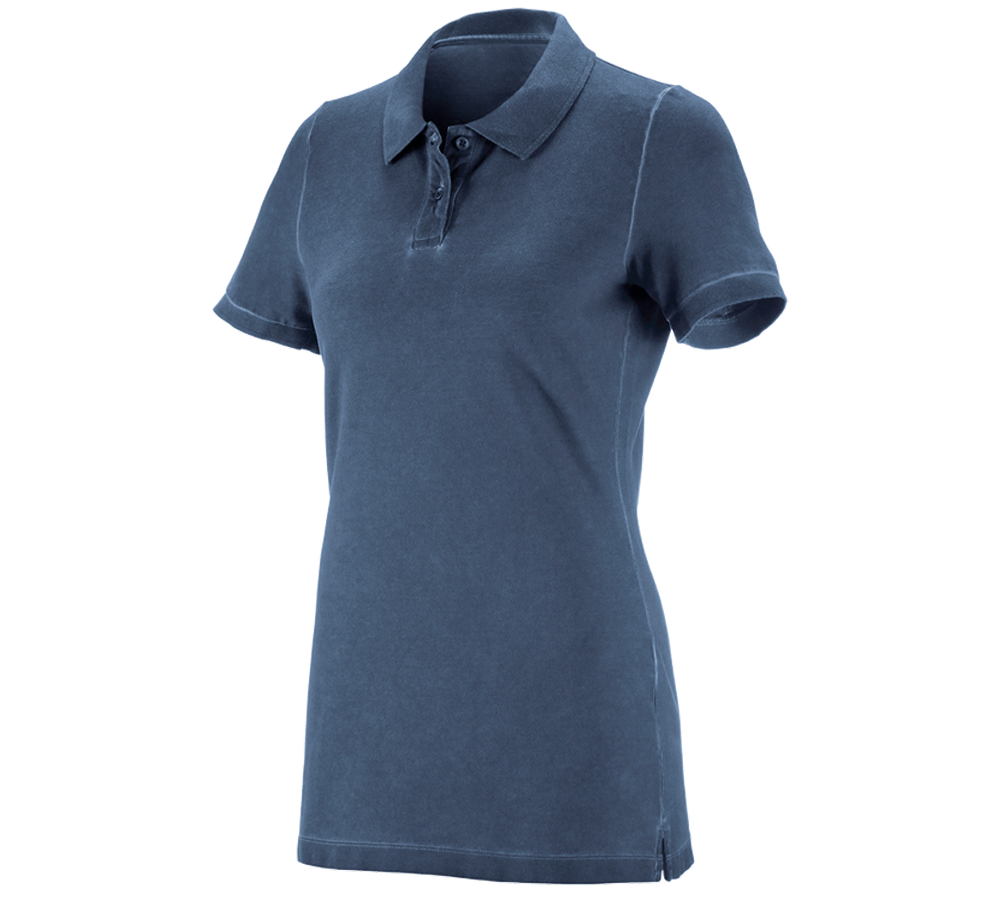 Shirts, Pullover & more: e.s. Polo shirt vintage cotton stretch, ladies' + antiqueblue vintage