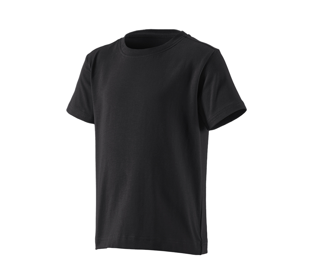 Överdelar: e.s. t-shirt cotton stretch, barn + svart