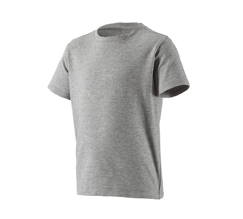 Överdelar: e.s. t-shirt cotton stretch, barn + gråmelerad