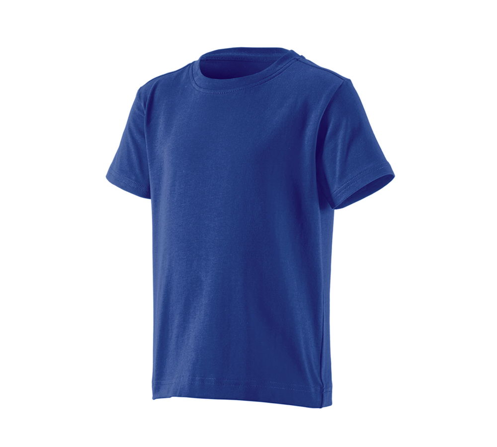 Teman: e.s. t-shirt cotton stretch, barn + kornblå