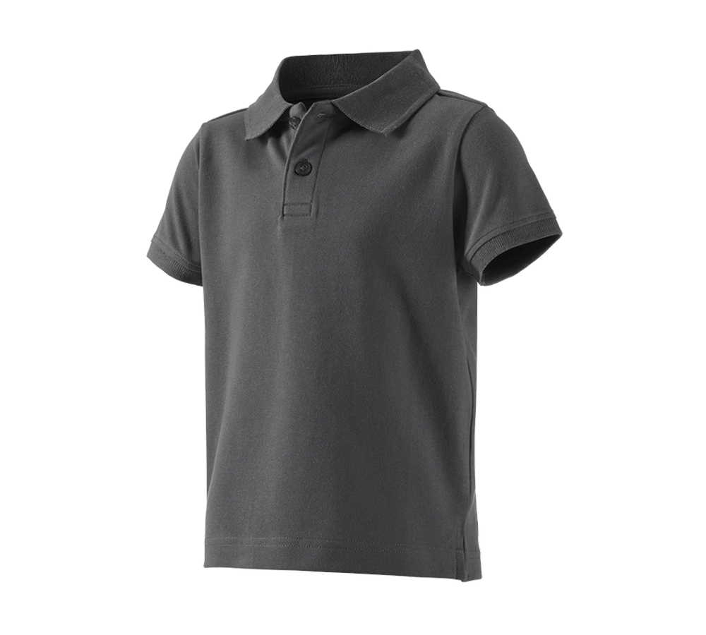 Överdelar: e.s. Polo-Shirt cotton stretch, barn + antracit