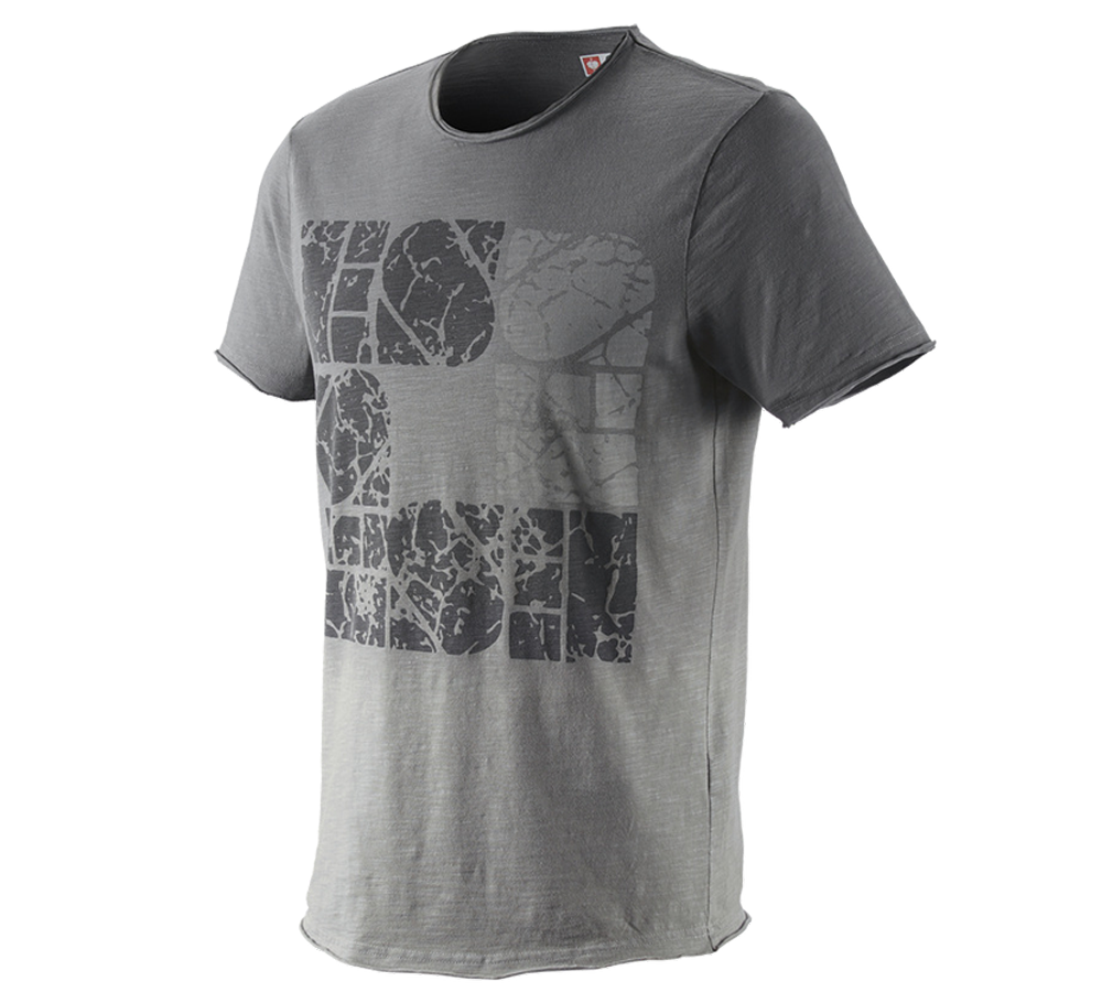 Överdelar: e.s. T-Shirt denim workwear + granit vintage