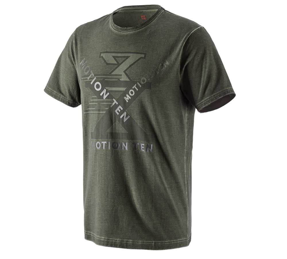 Teman: T-shirt  e.s.motion ten + kamouflagegrön vintage