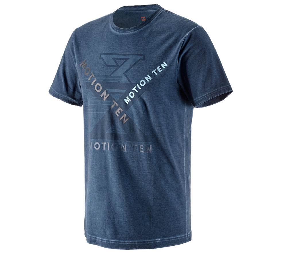 Snickare: T-shirt  e.s.motion ten + skifferblå vintage