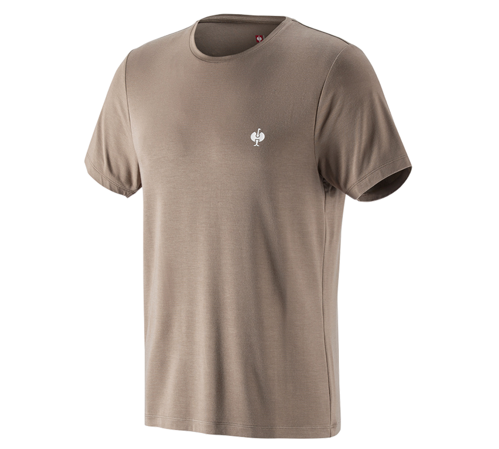 Överdelar: Modal-shirt e.s. ventura vintage + umbrabrun