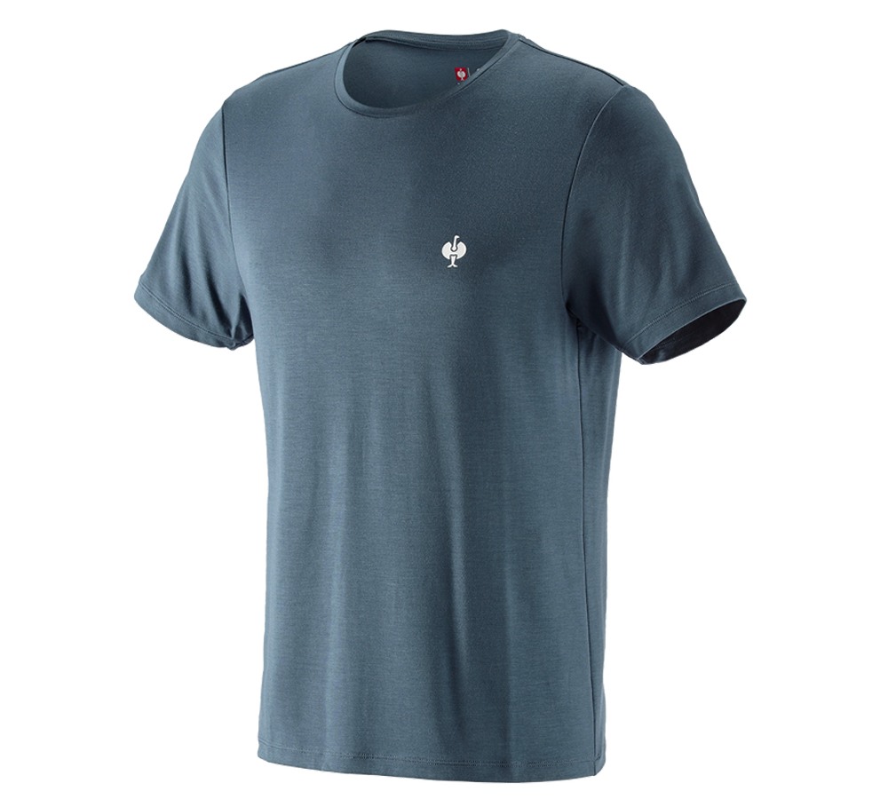 Överdelar: Modal-shirt e.s. ventura vintage + järnblå