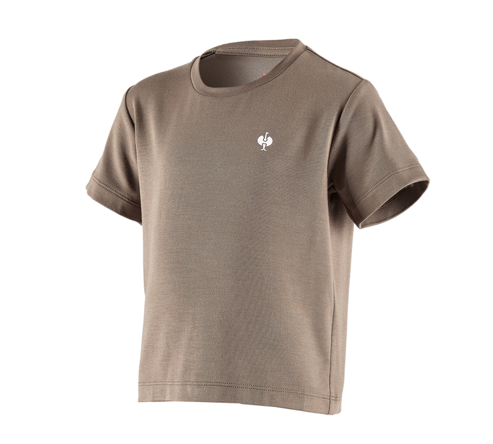 Överdelar: Modal-shirt e.s. ventura vintage, barn + umbrabrun