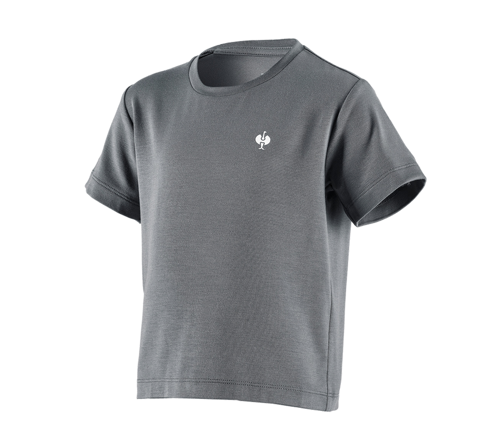 Överdelar: Modal-shirt e.s. ventura vintage, barn + basaltgrå