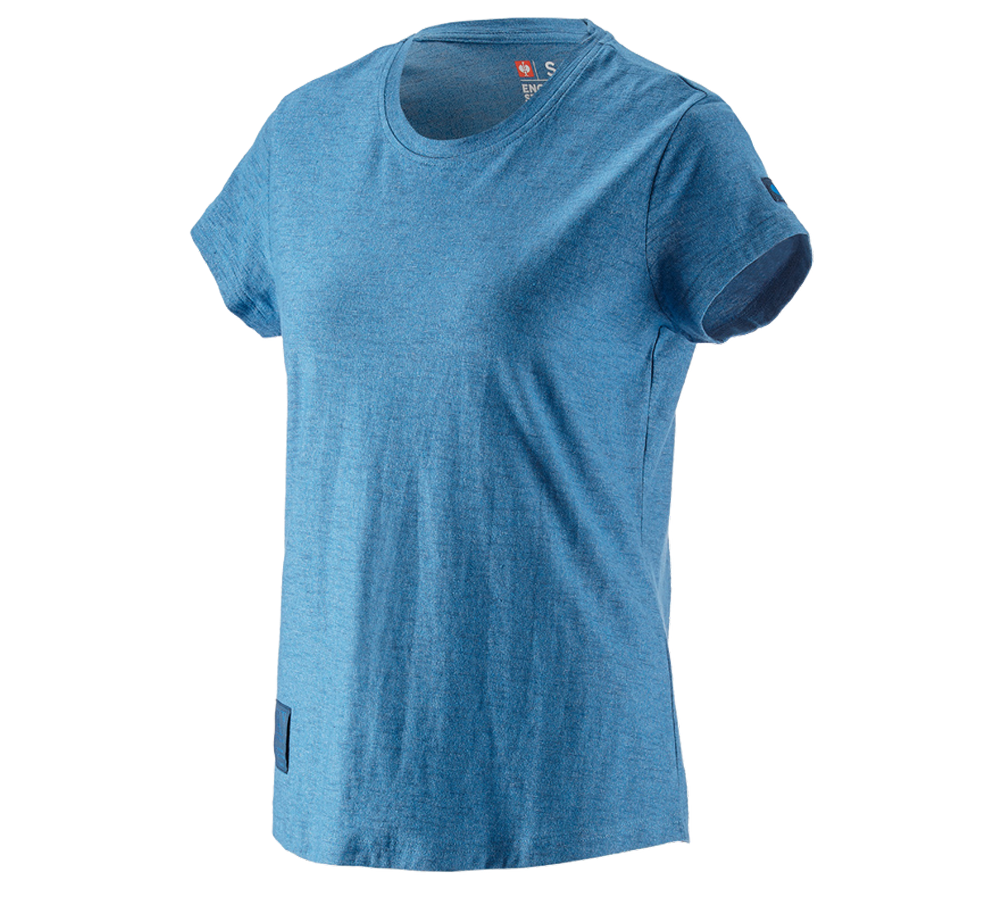 Överdelar: T-Shirt e.s.vintage, dam + arktisk blå melange