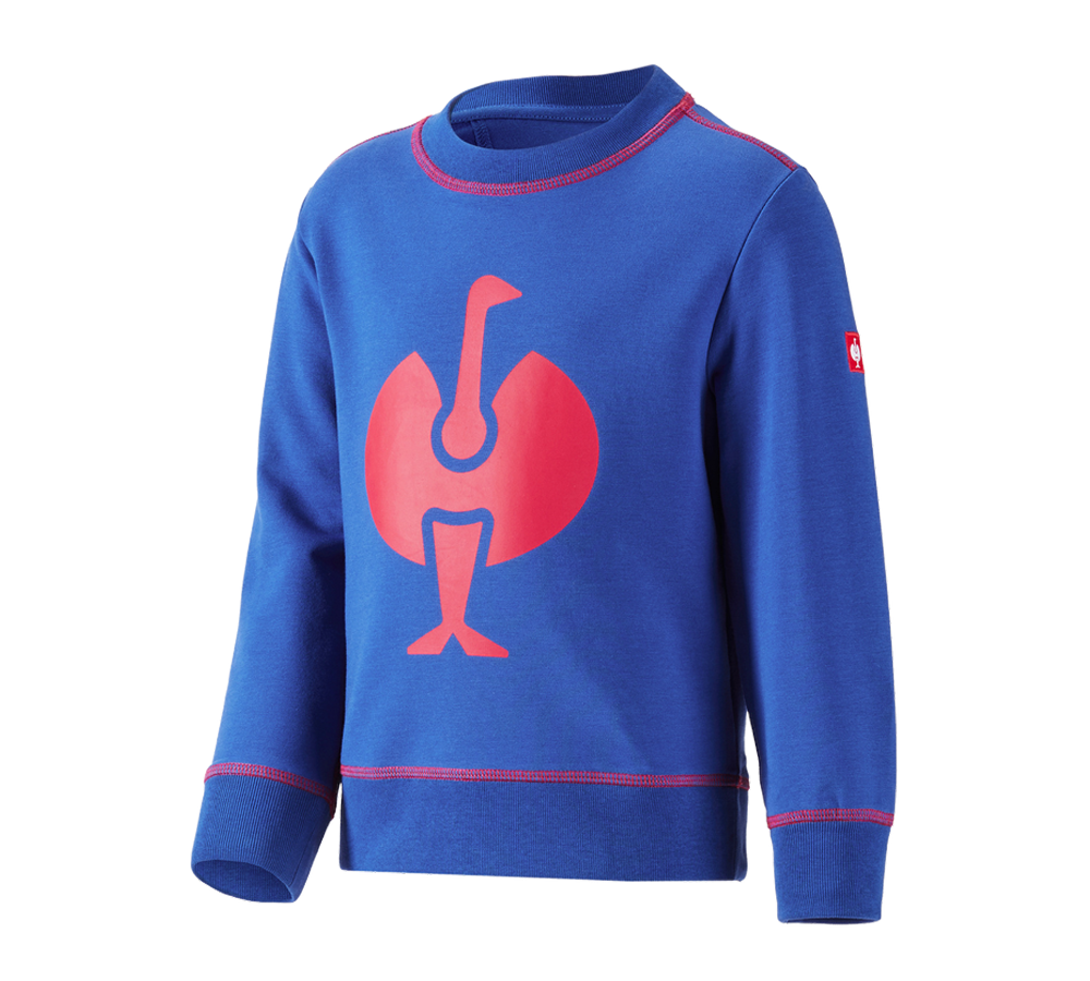Teman: Sweatshirt e.s.motion 2020, barn + kornblå/eldröd