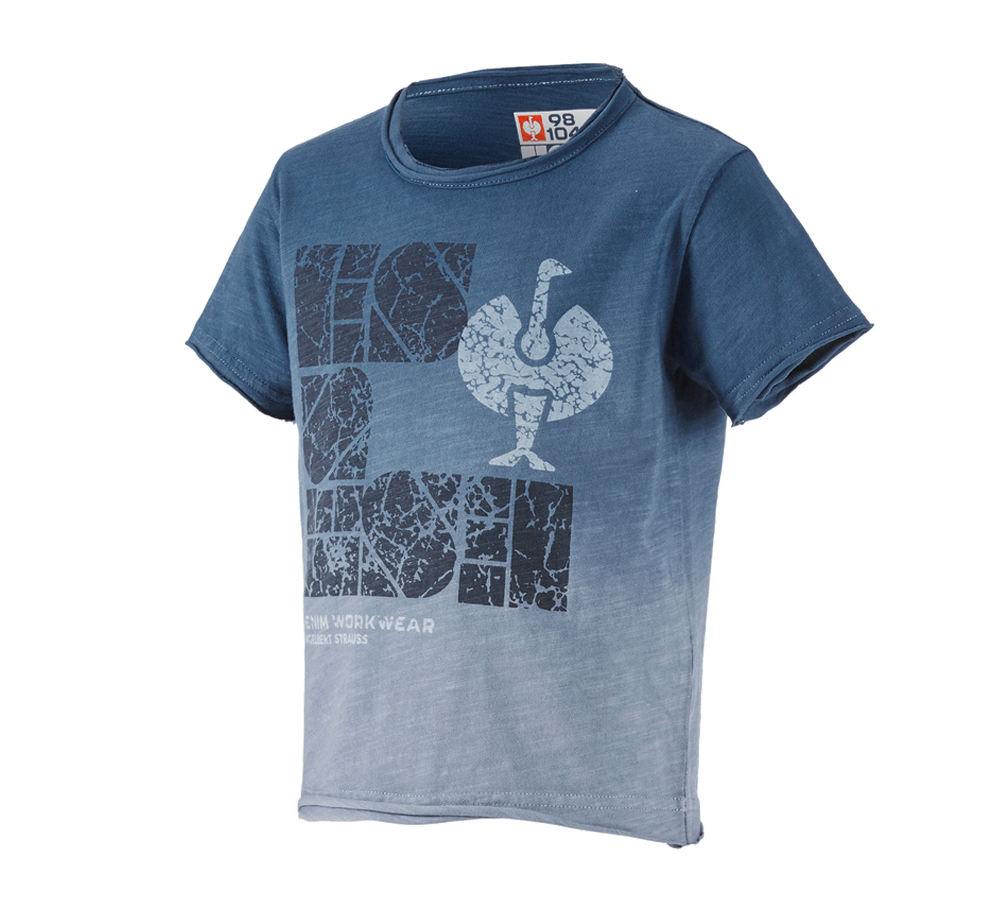 Överdelar: e.s. T-Shirt denim workwear, barn + antikblå vintage