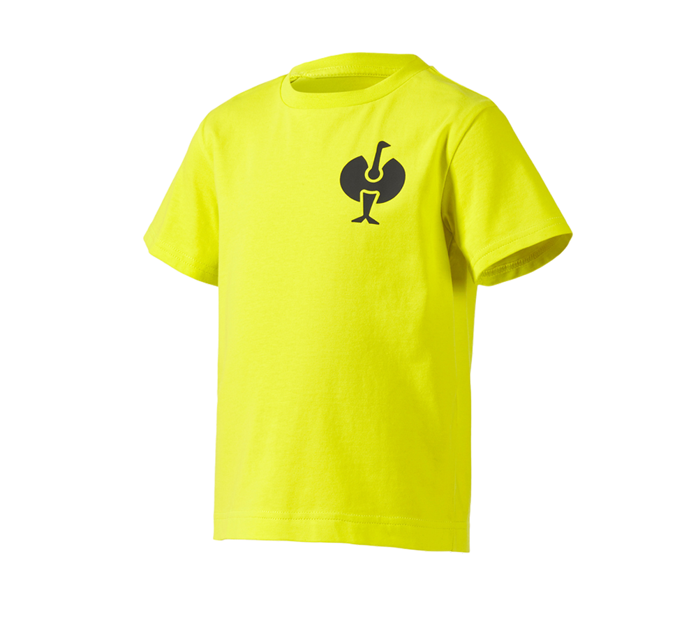 Överdelar: T-Shirt e.s.trail, barn + acidgul/svart