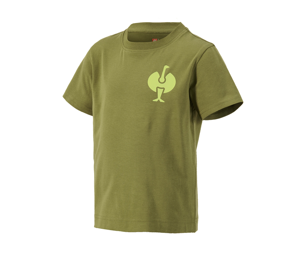 Teman: T-Shirt e.s.trail, barn + enegrön/limegrön