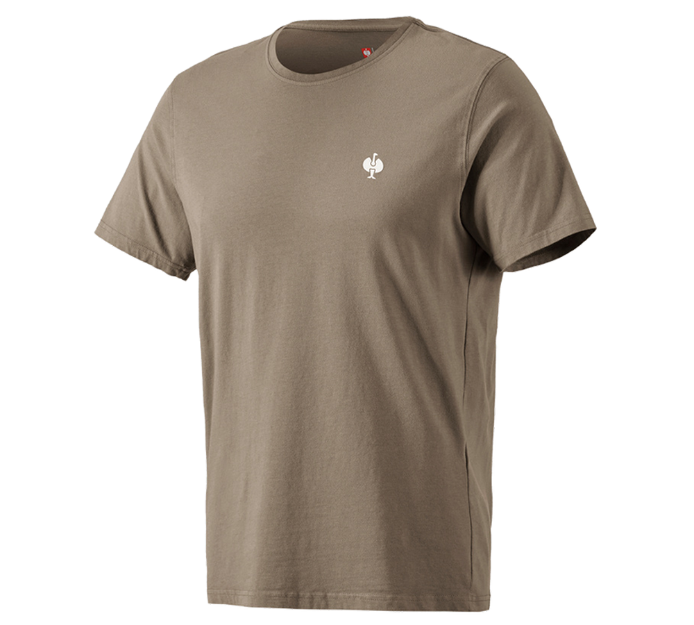 Överdelar: T-Shirt e.s.motion ten pure + pekanbrun vintage