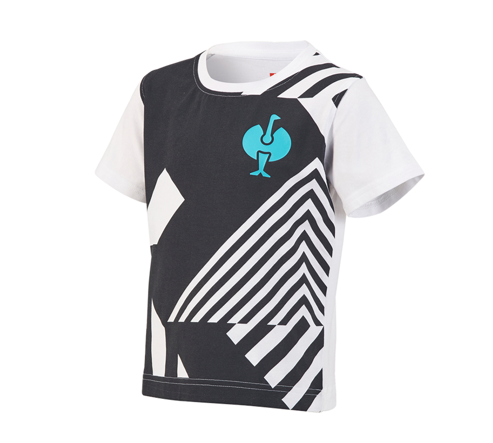 Överdelar: T-Shirt e.s.trail graphic, barn + svart/vit