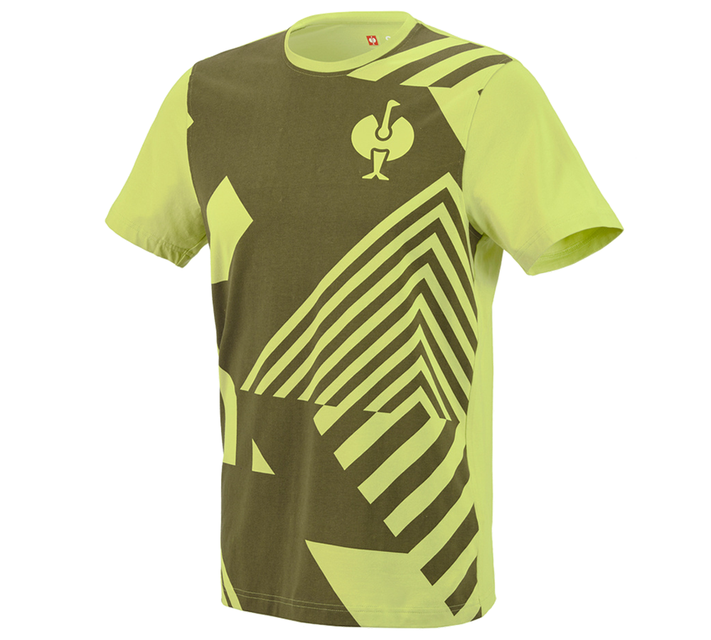 Överdelar: T-Shirt e.s.trail graphic + enegrön/limegrön