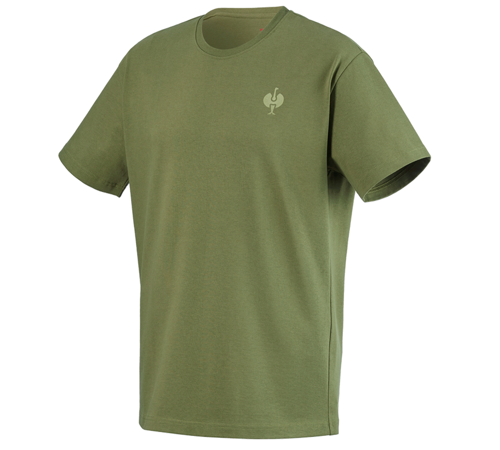 Överdelar: T-shirt heavy e.s.iconic + berggrön