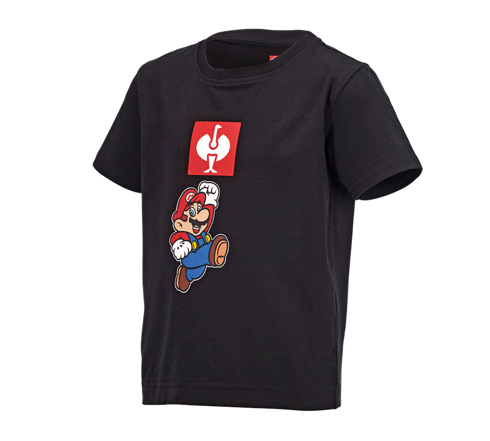 Överdelar: Super Mario T-shirt, barn + svart