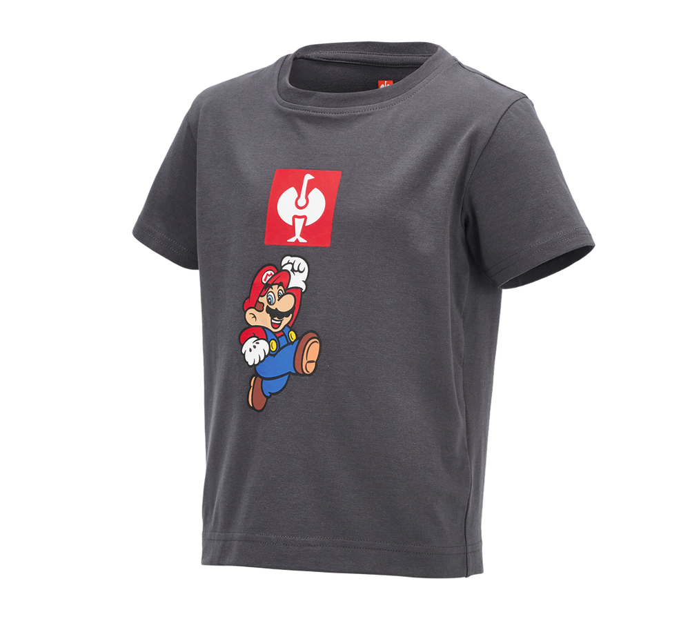 Samarbeten: Super Mario T-shirt, barn + antracit