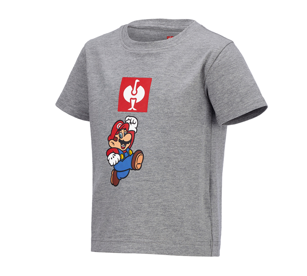 Shirts, Pullover & more: Super Mario T-shirt, children’s + grey melange